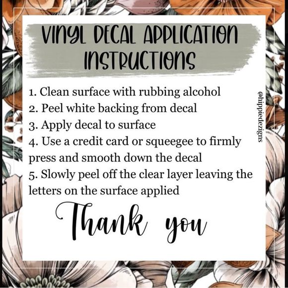 Flower Child Green Vinyl Decal - Picture 5 of 7